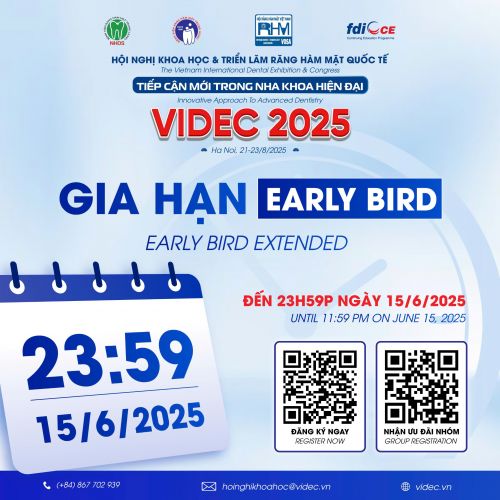 [VIDEC 2025] THÔNG BÁO GIA HẠN CHƯƠNG TRÌNH ƯU ĐÃI EARLY BIRD TỚI HẾT NGÀY 15/6/2025 - TIẾT KIỆM CHI PHÍ TỚI 60%
