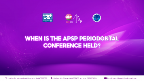 WHEN IS THE APSP PERIODONTAL CONFERENCE HELD?